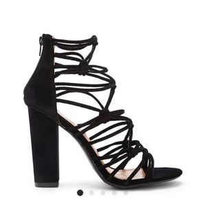 Shoe republic knotted block heels